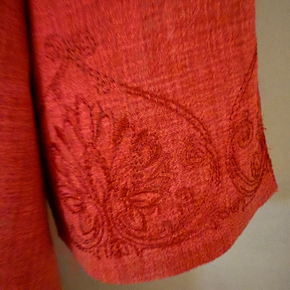 Tradition Red Embroidered Jacket - Picture 4 of 6